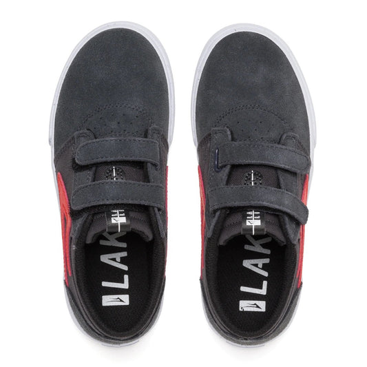 CHAUSSURE ENFANT LAKAI GRIFFIN CHARBON/DAIM FLAMME