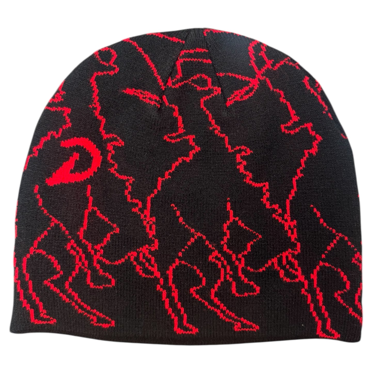DOPE BRIN BEANIE BLACK RED