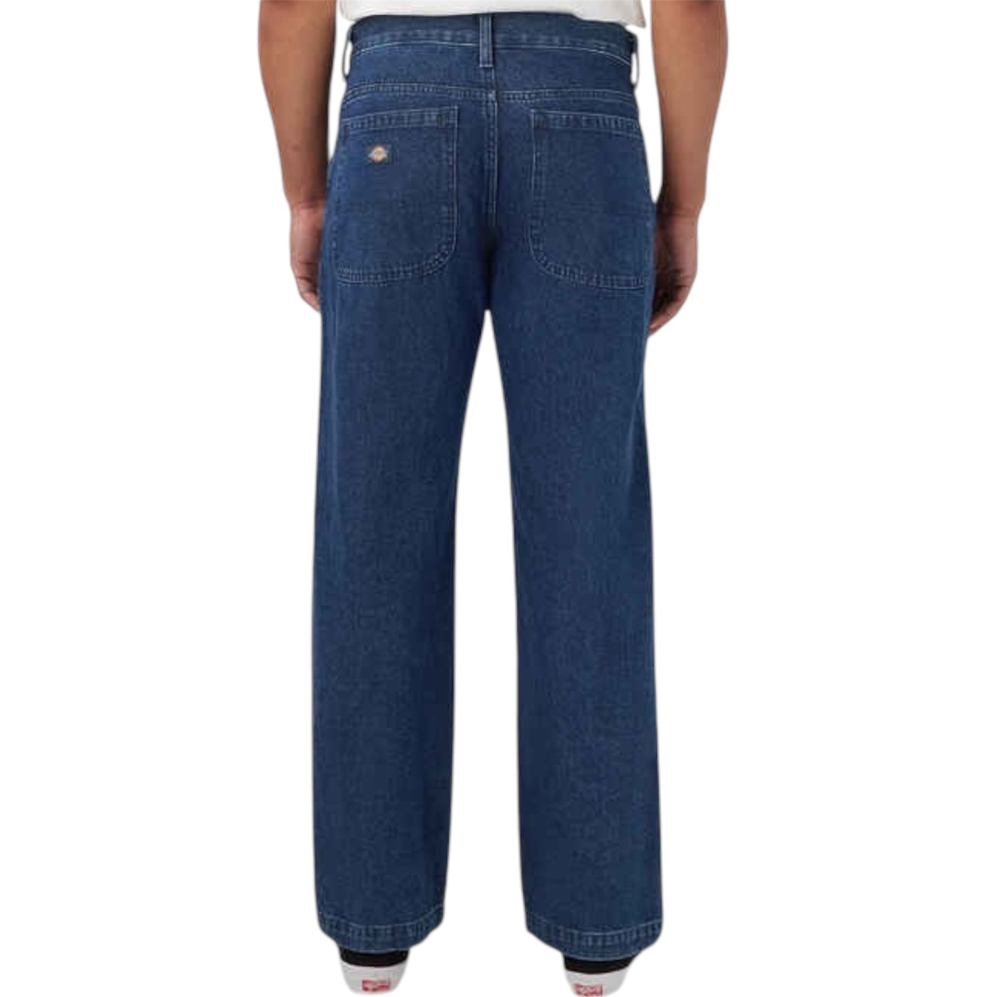 DICKIES PANTALON EN DENIM DOUBLE GENOU STONEWASHED BLEU INDIGO