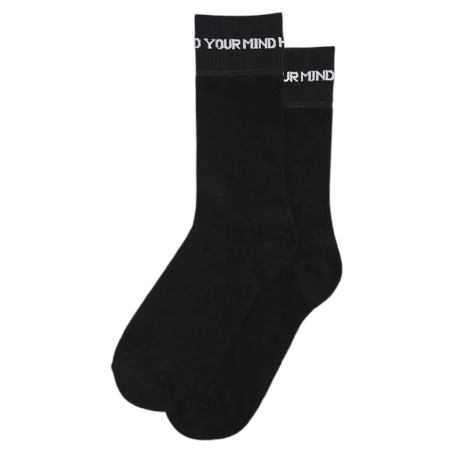 LAST RESORT REVERSE TERRY SOCKS BLACK