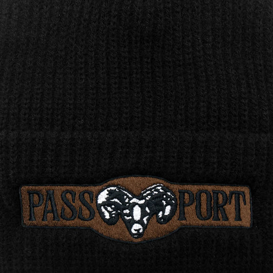 PASSPORT RAM BEANIE BLACK