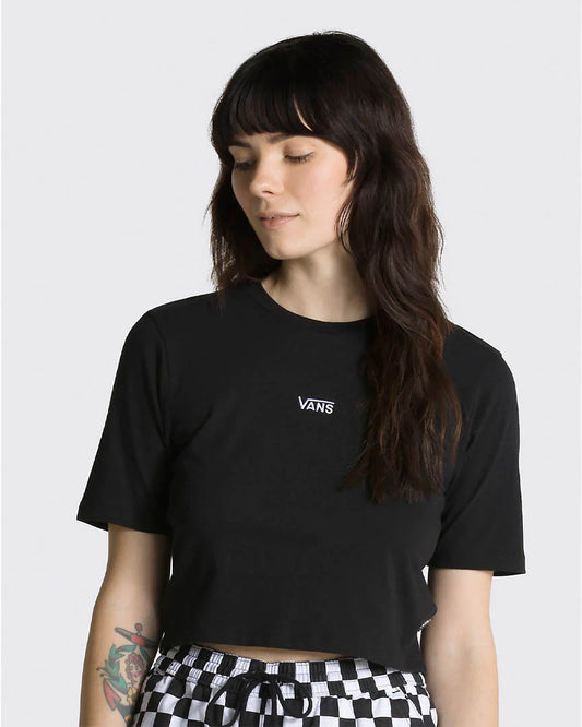 VANS FLYING V CROP CREW CHEMISE DE SPORT NOIR