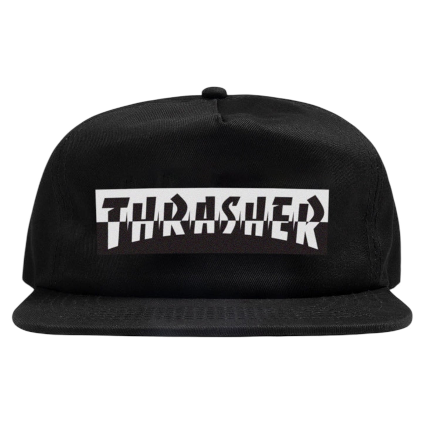 TRASHER MIXTAPE SNAPBACK HAT BLACK