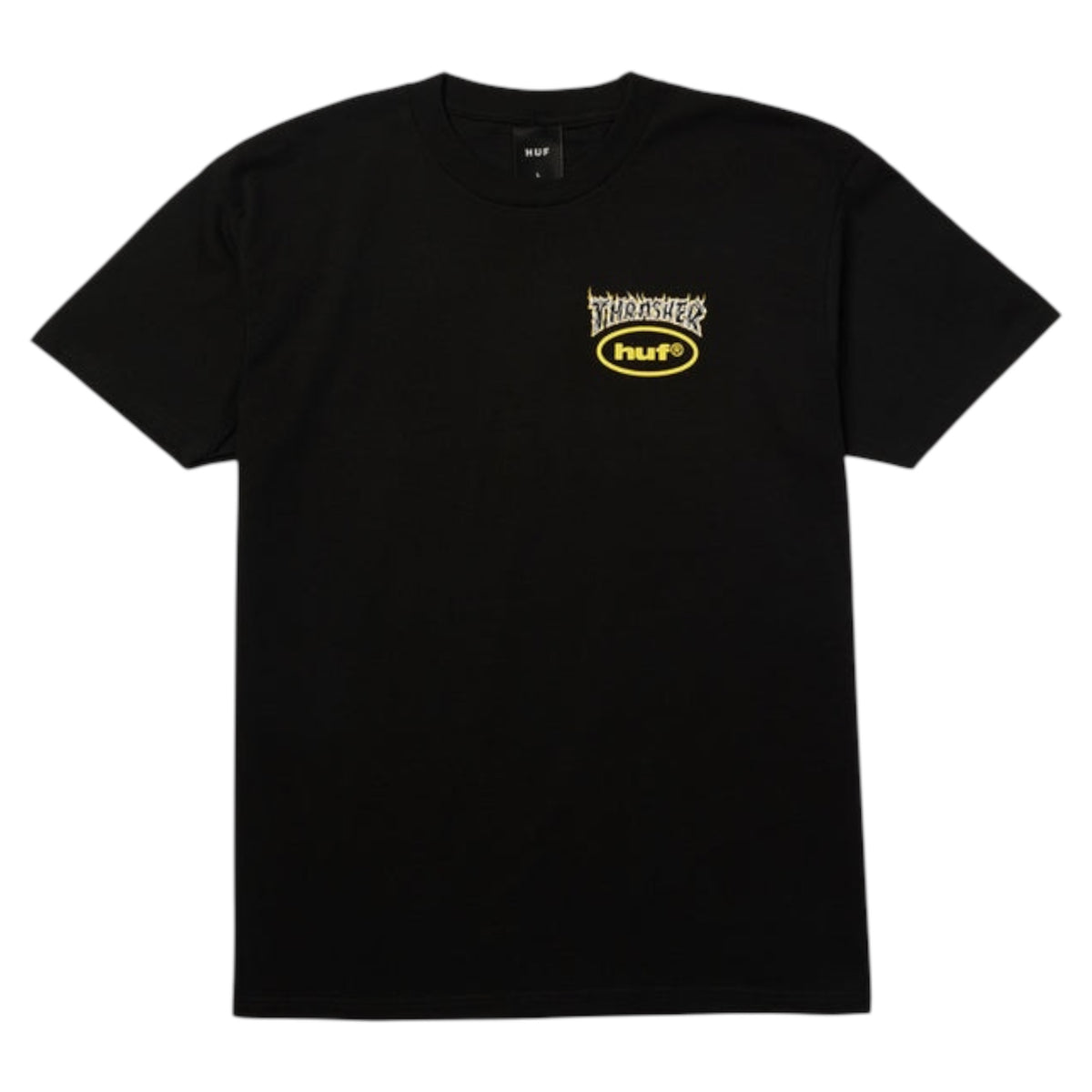 HUF X THRASHER MELTDOWN TEE BLACK