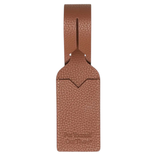 HERSCHEL LUGGAGE TAG VEGAN SADDLE BROWN
