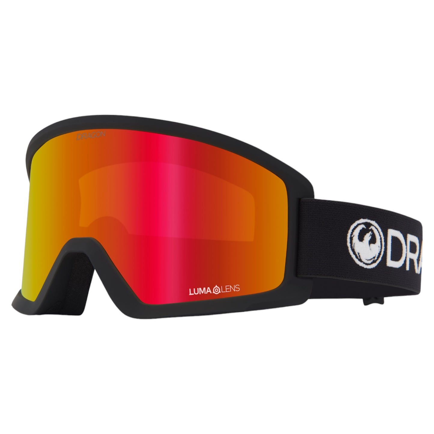 DRAGON DX3 OTG BLACK GOGGLES LUMA LENS RED ION