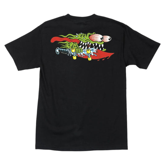 SANTA CRUZ MEEK SLASHER TEE BLACK