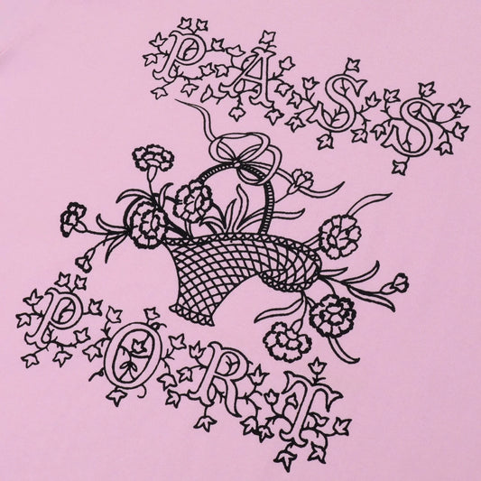 PASSPORT EDIBLE FLOWERS TEE LIGHT PINK