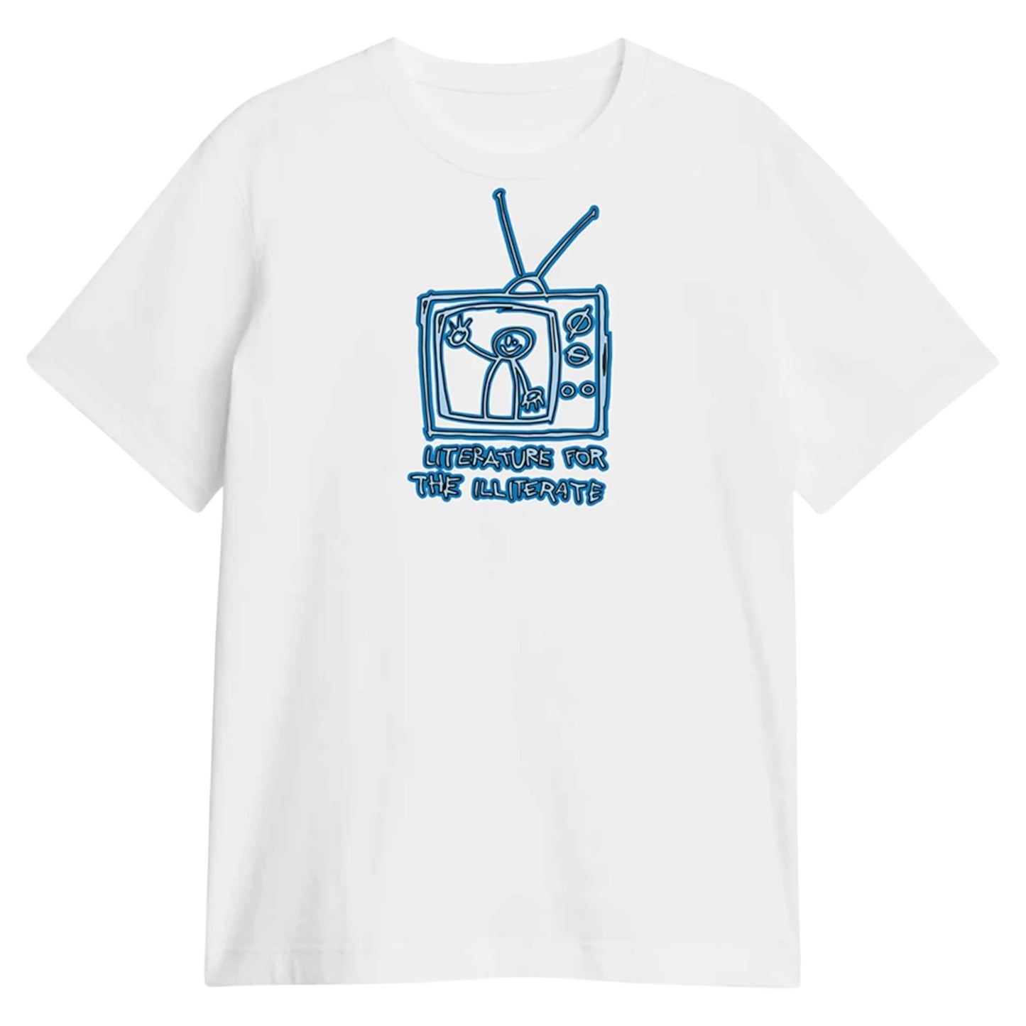 411VM LITERATURE TEE WHITE