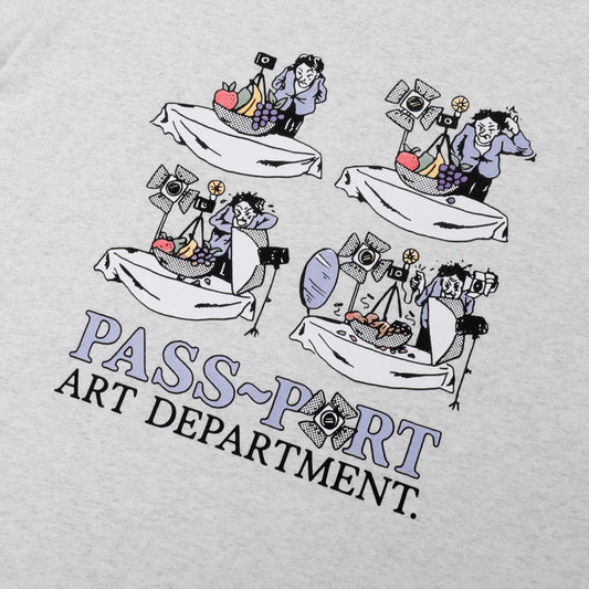 PASSPORT ART DEPT. TEE ASH