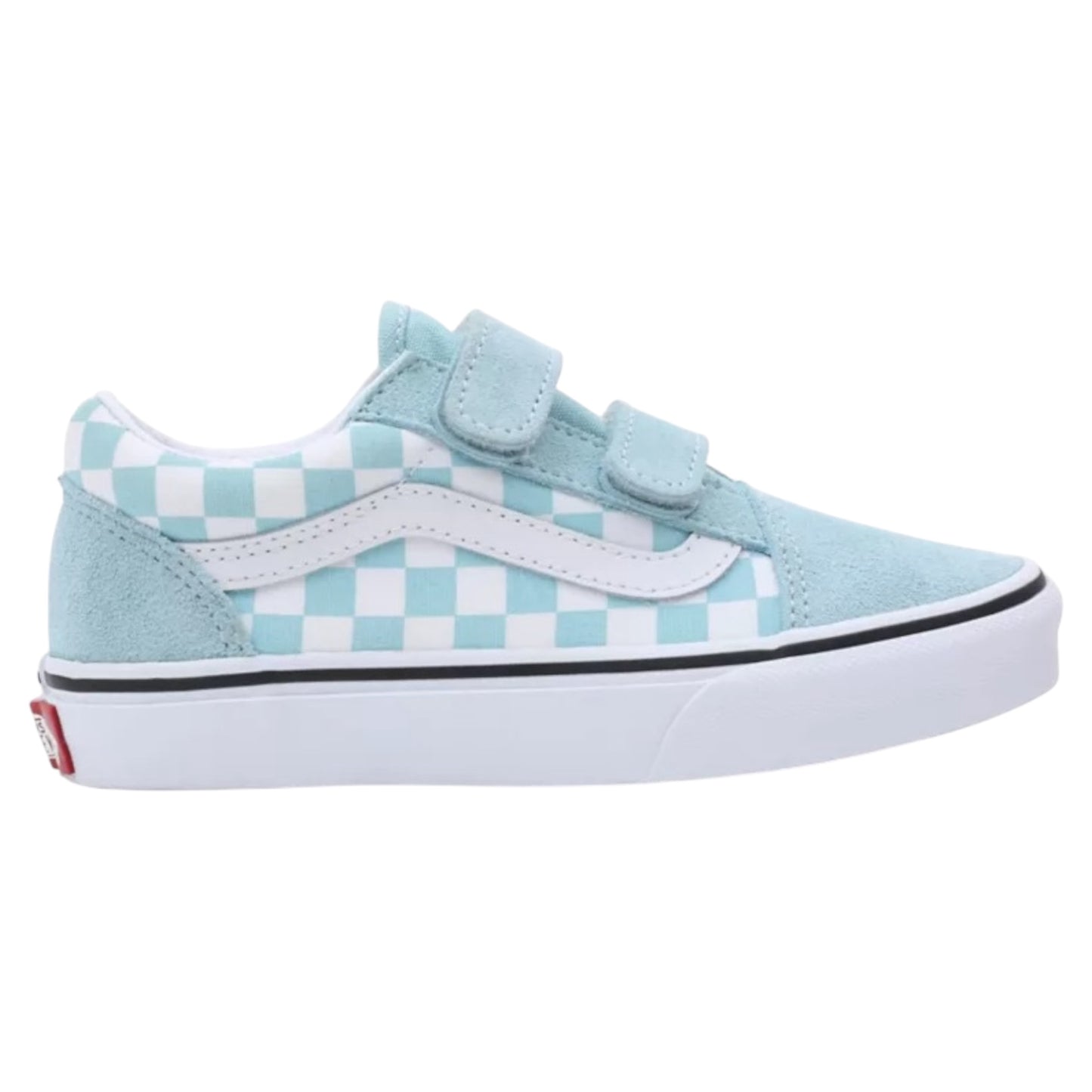 VANS OLD SKOOL V CHECKERBOARD BLEU CANAL