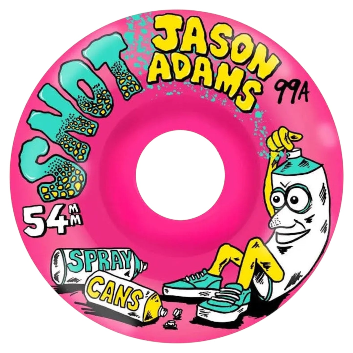 SNOT JASON ADAMS SPRAY CANS WHEELS PINK 99a