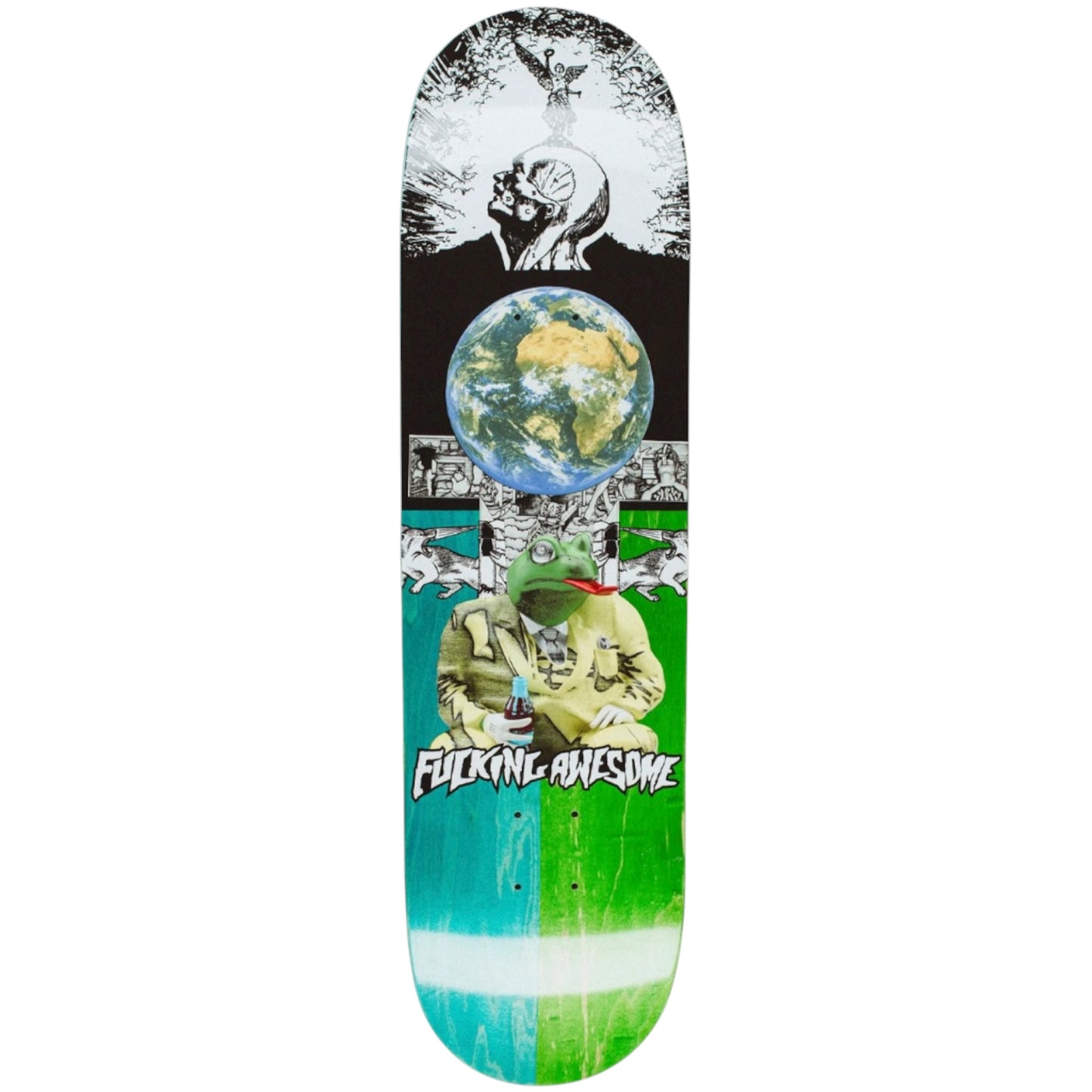 FUCKING AWESOME LOUIE 3D FROG SLPIT DECK 8.25