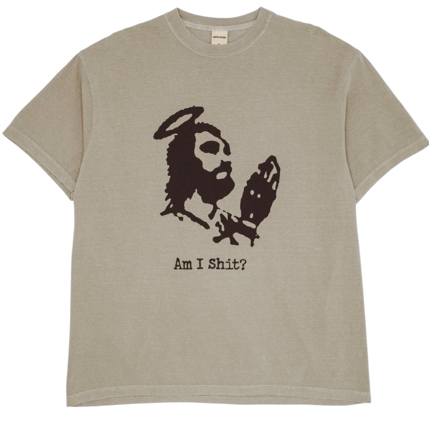 FUCKING AWESOME AM I SHIT? TEE KAHKI