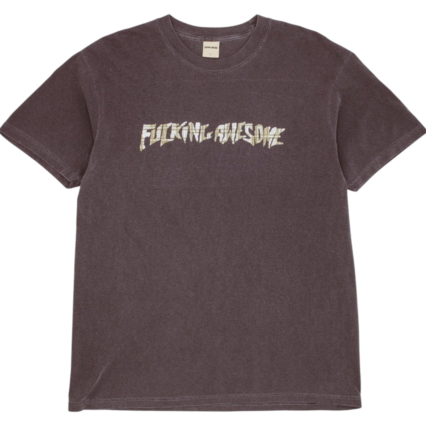 FUCKING AWESOME PLAID PHOTO COPY TEE PEPPER