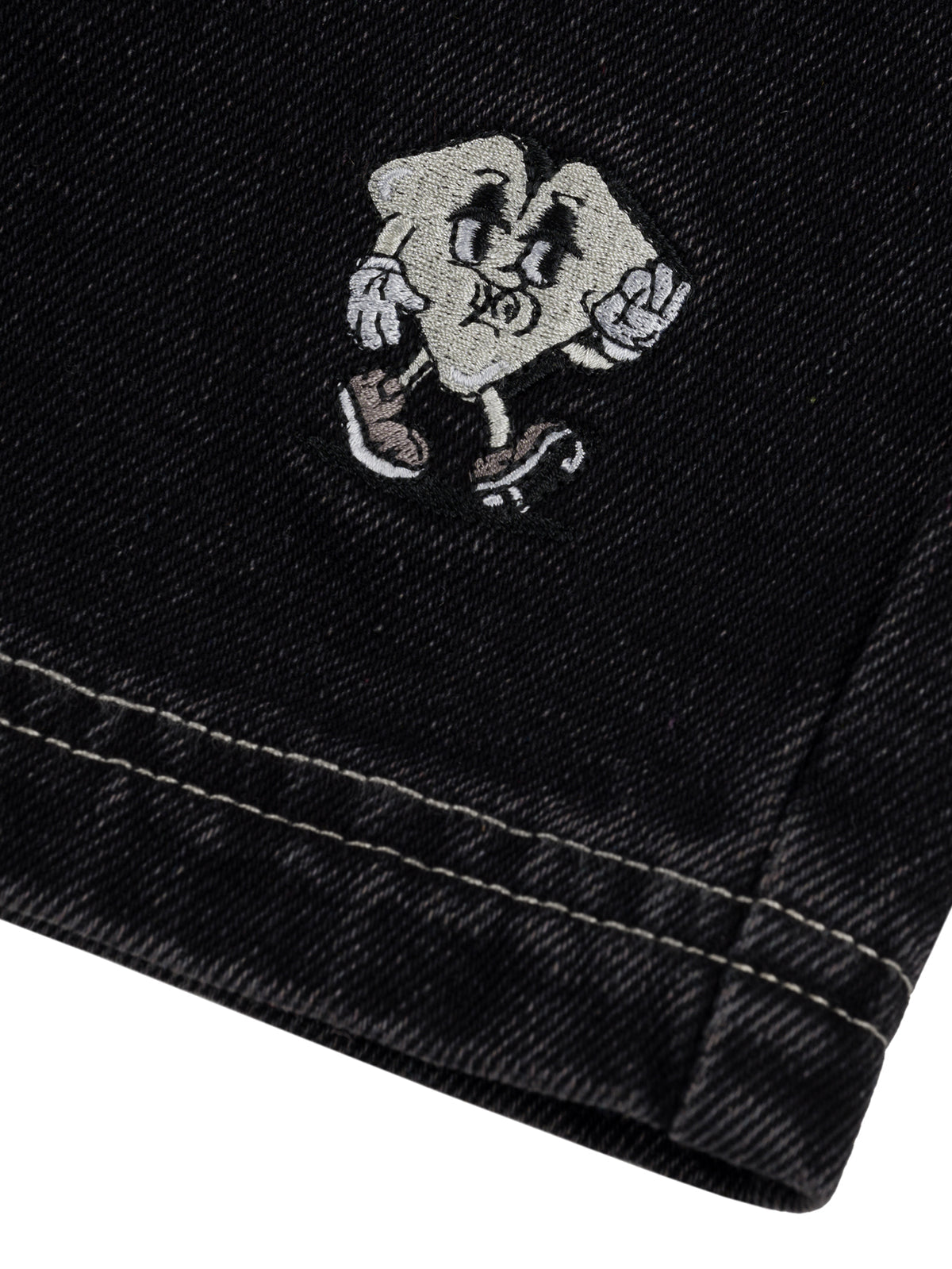 LOVIA JHORTS BLACK WASH DENIM