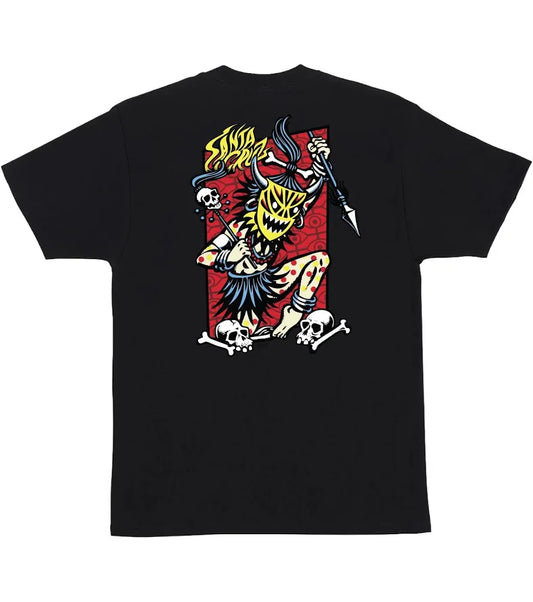 SANTA CRUZ SALBA VOODOO FRAME TEE BLACK