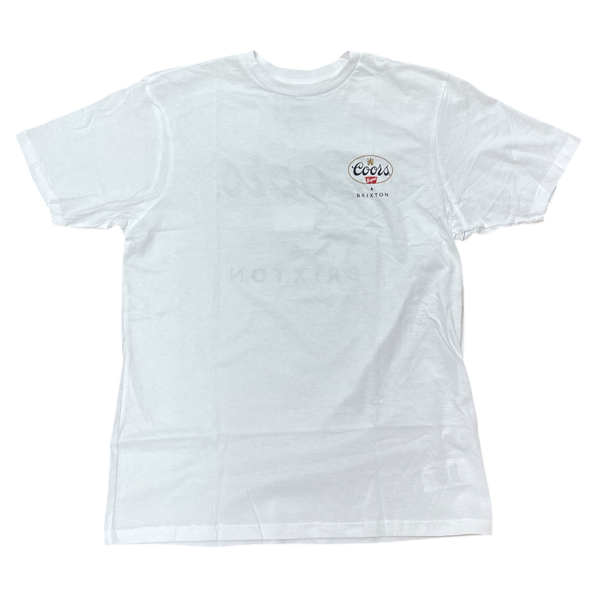 BRIXTON COORS GRIFFIN LOCKUP CA SHORT SLEEVE TEE WHITE