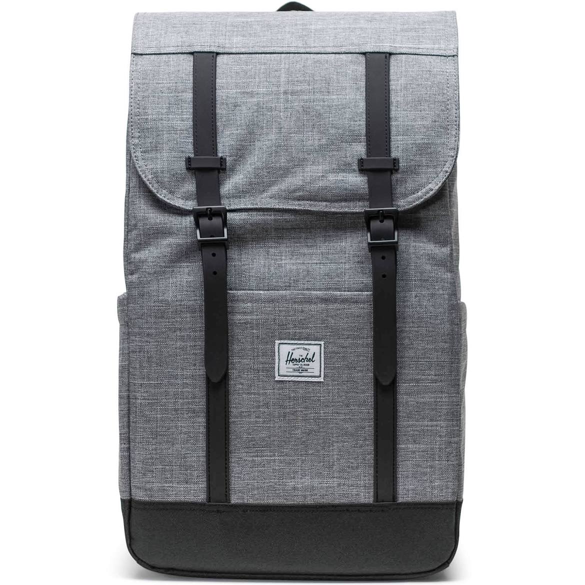 HERSCHEL LITTLE AMERICA MID BACKPACK RAVEN CROSSHATCH