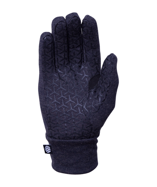 686 WOMENS MERINO GLOVE LINER BLACK HEATHER 2025