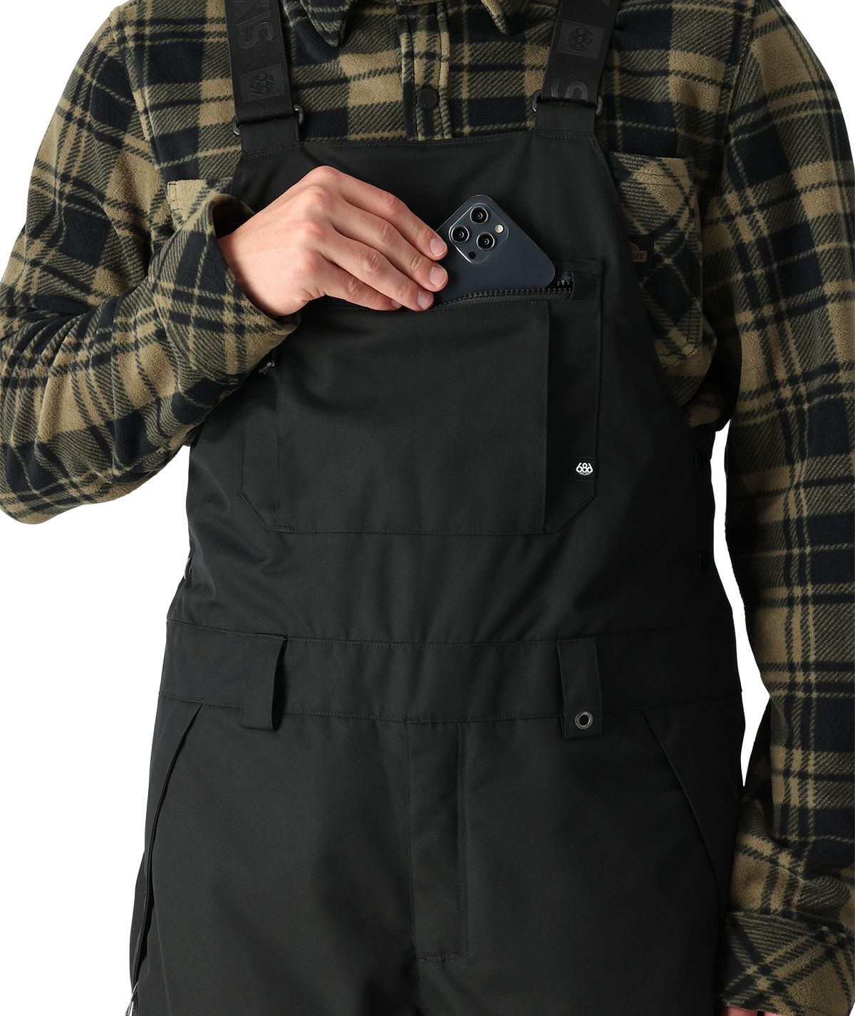 686 HOT LAP INSULATED BIB BLACK 2027