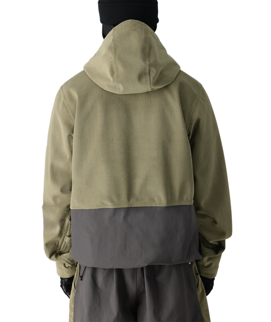 686 GHOST 2.5L SHELL ANORAK JACKET SAGE CORDUROY COLORBLOCK 2025