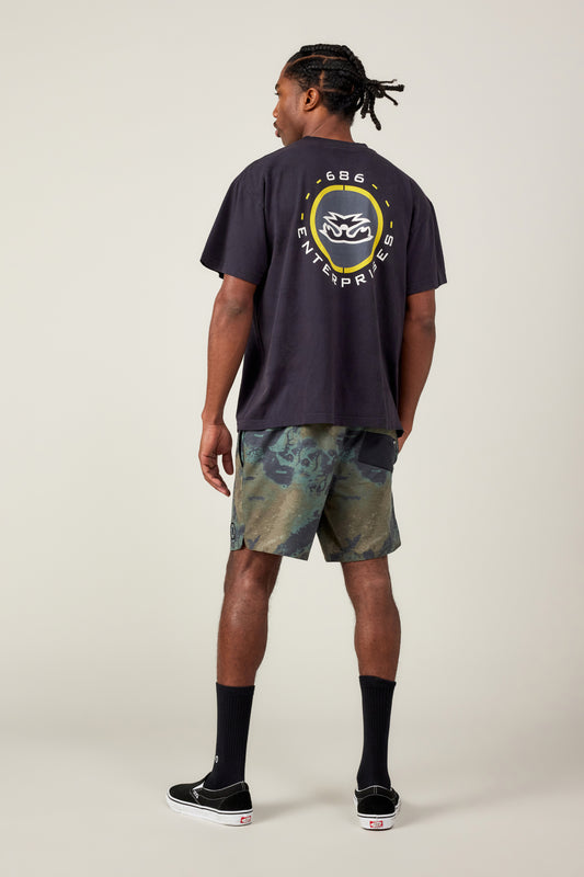 686 REUP ELASTIC WATER SHORT CYPRESS GREEN HEMISPHERE