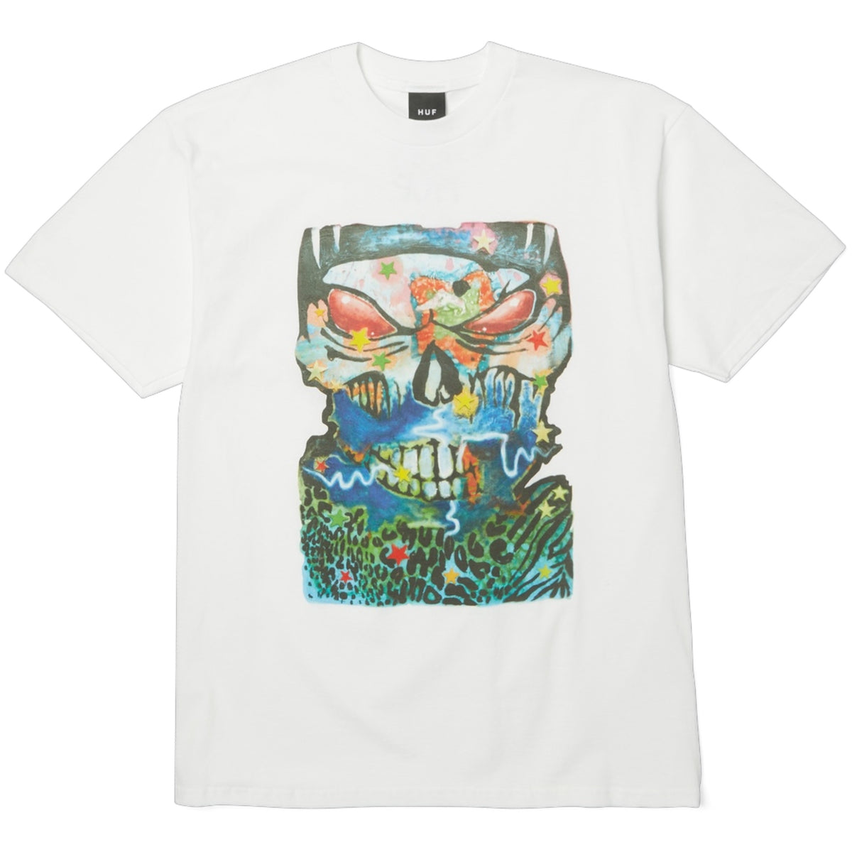HUF MIA SKULL TEE WHITE