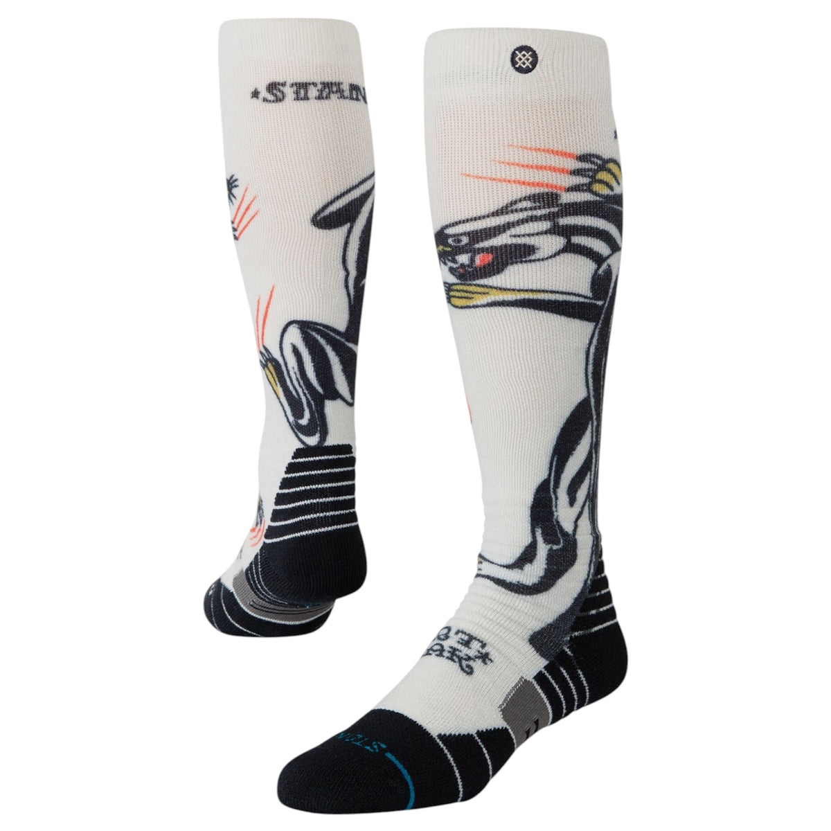 STANCE BATTLE MID POLY SNOW SOCK CREAM