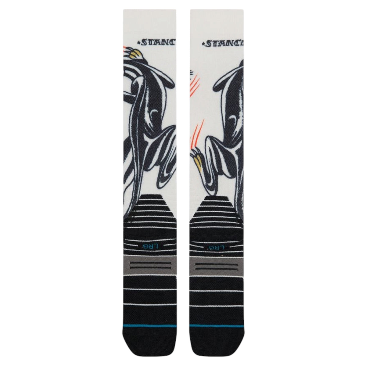 STANCE BATTLE MID POLY SNOW SOCK CREAM