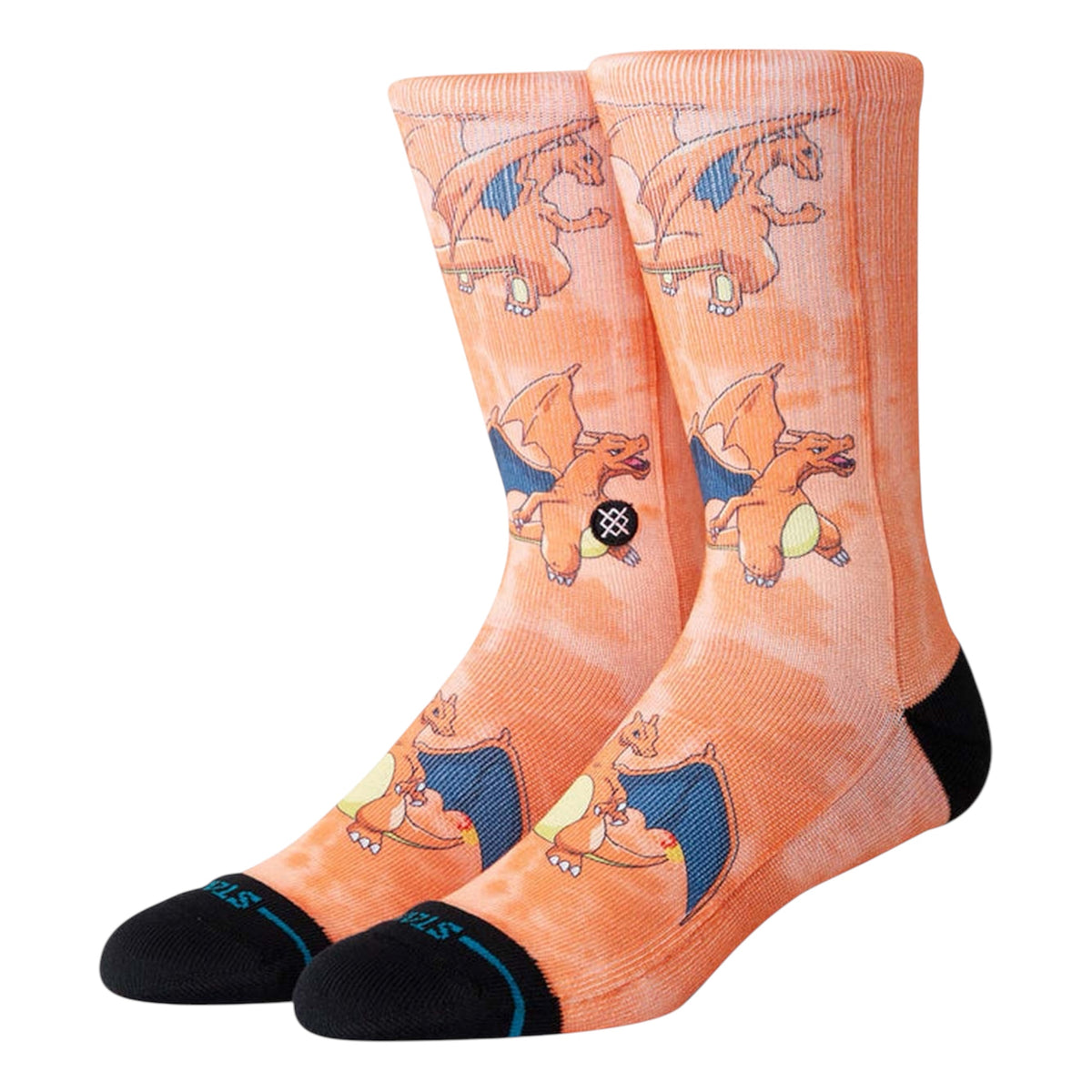 STANCE CHARIZARD AOP CREW ORANGE
