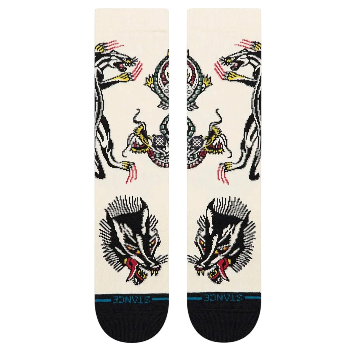 STANCE BATTLE CREW SOCK CREAM