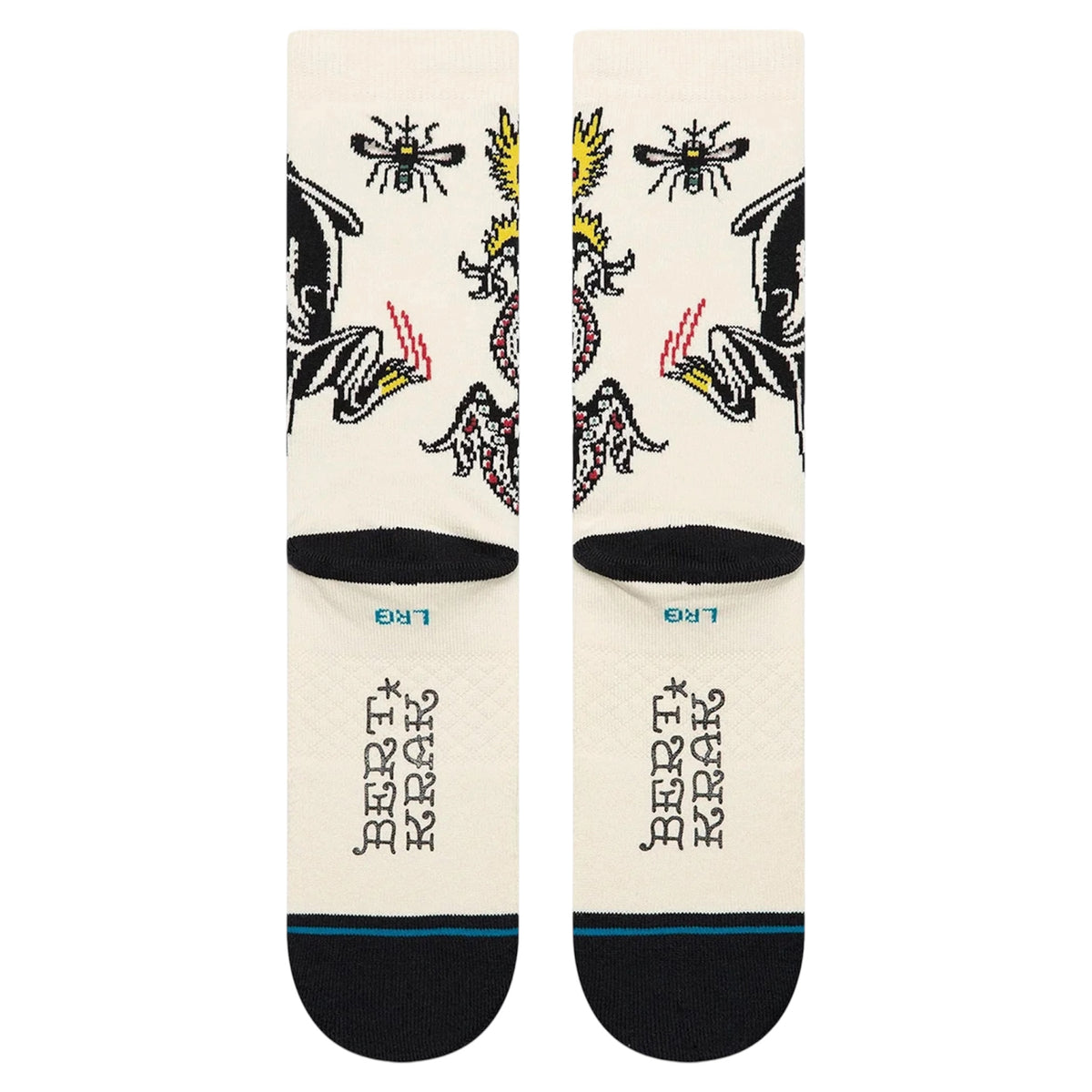 STANCE BATTLE CREW SOCK CREAM