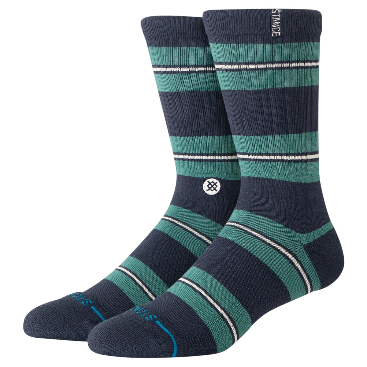 STANCE CAESAR STRIPE CREW SOCK GREEN