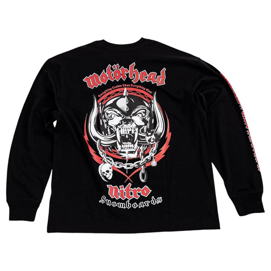NITRO X MOTORHEAD LONGSLEEVE TEE BLACK