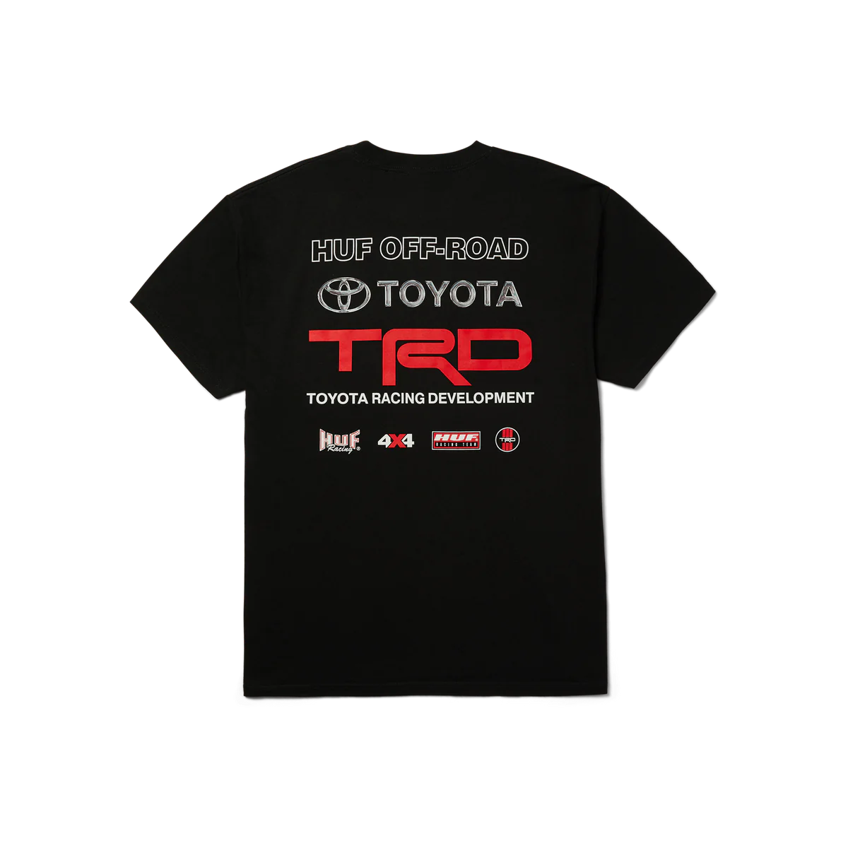 HUF X TRD TEAM 4x4 SHORT SLEEVE TEE BLACK