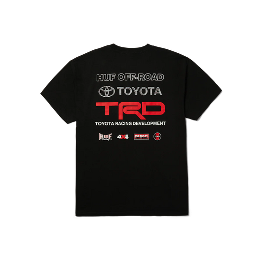 HUF X TRD TEAM 4x4 SHORT SLEEVE TEE BLACK