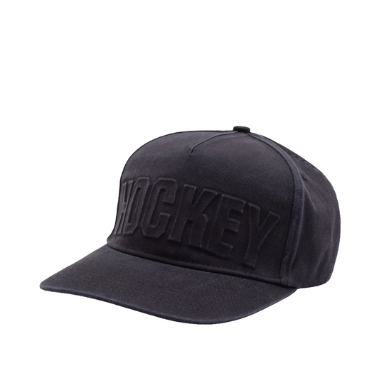 HOCKEY EMBOSSED HAT BLACK