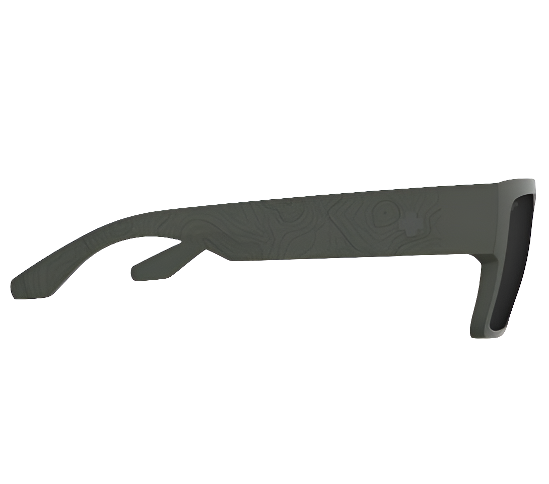SPY CYRUS MATTE OLIVE GLASSES HAPPY GRAY LENS