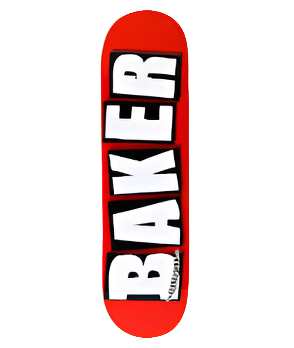 BAKER BRAND LOGO DECK WHITE OG SHAPE