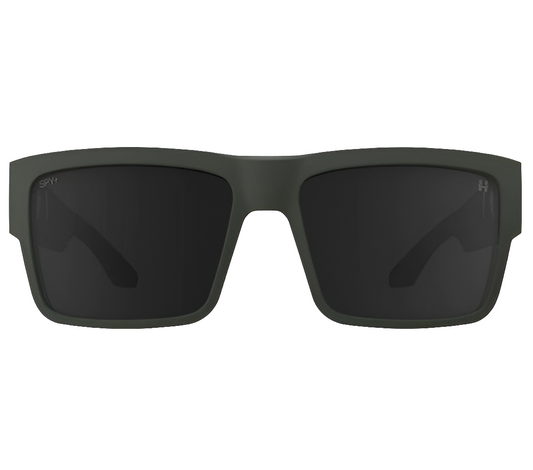 SPY CYRUS MATTE OLIVE GLASSES HAPPY GRAY LENS