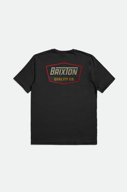 BRIXTON REGAL TEE BLACK/SAND