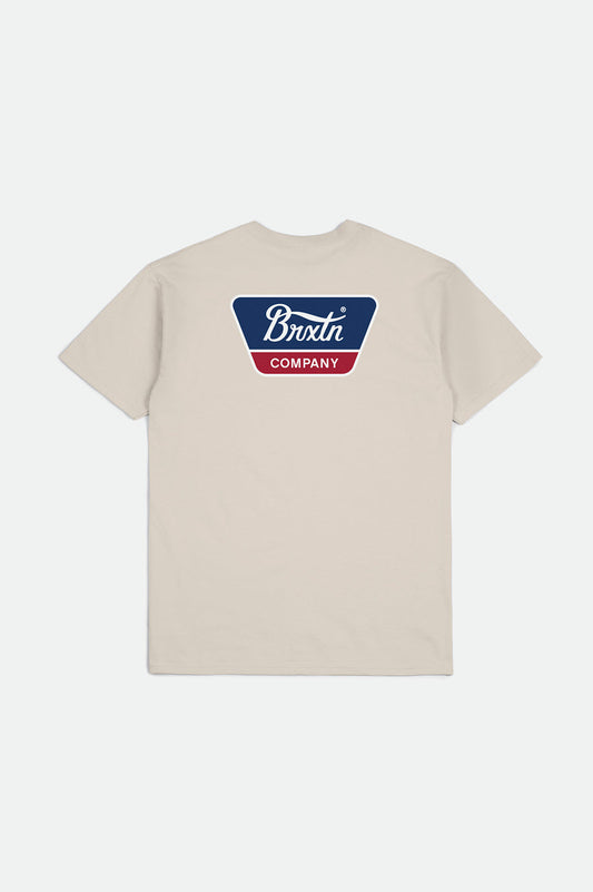 BRIXTON LINWOOD TEE CREAM