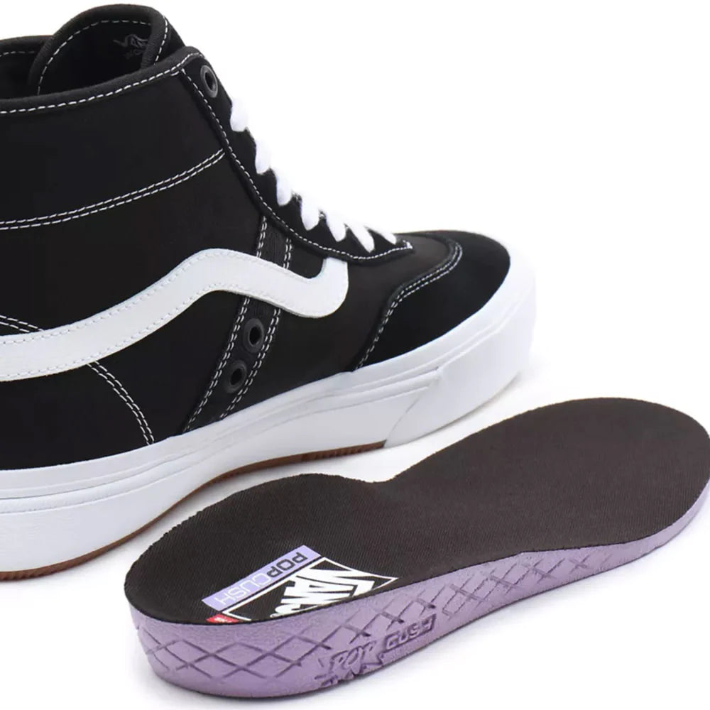 VANS CROCKETT HAUT NOIR BLANC