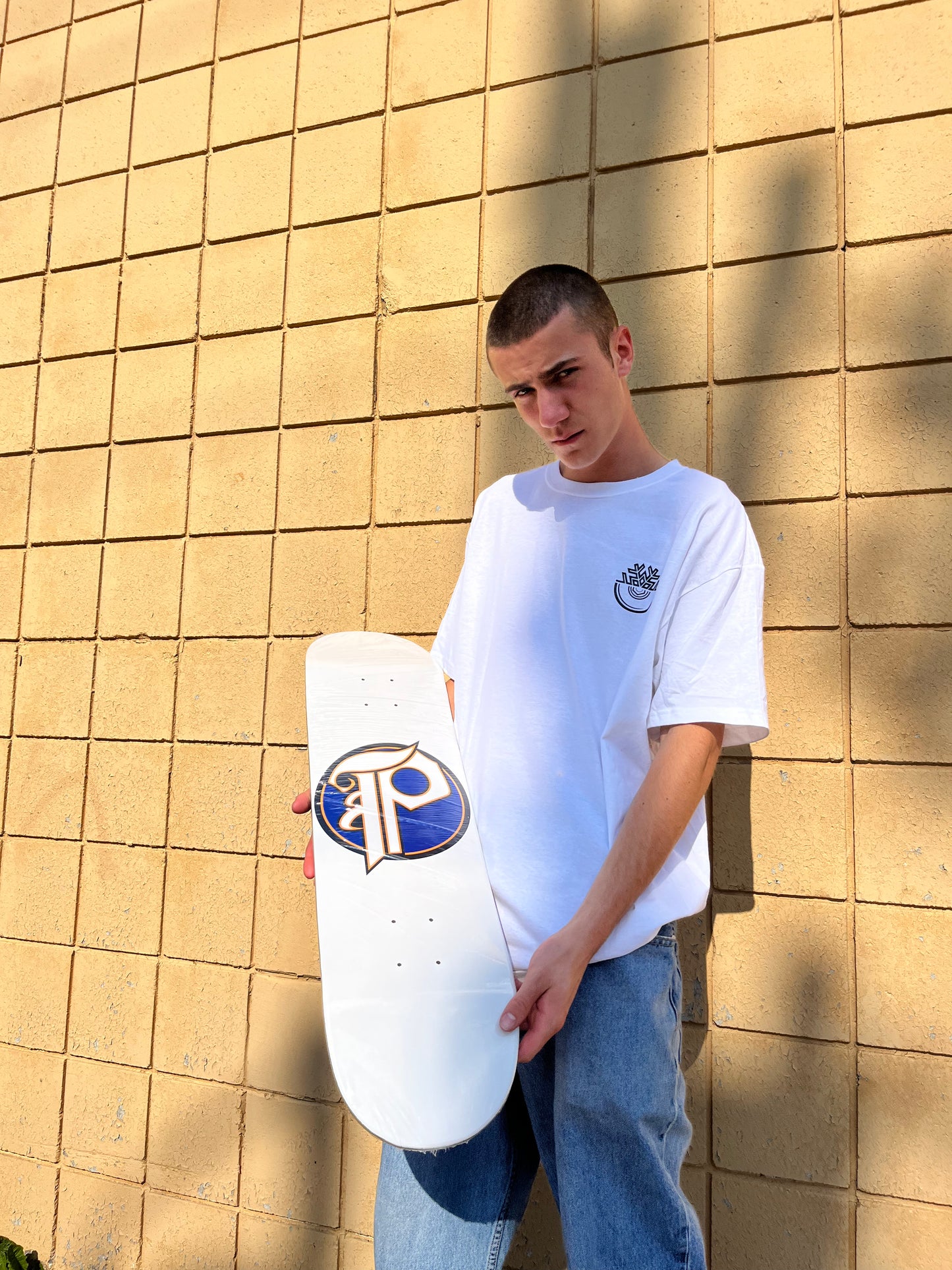 T-shirt blanc avec logo PRAIRIE CLASSIC P