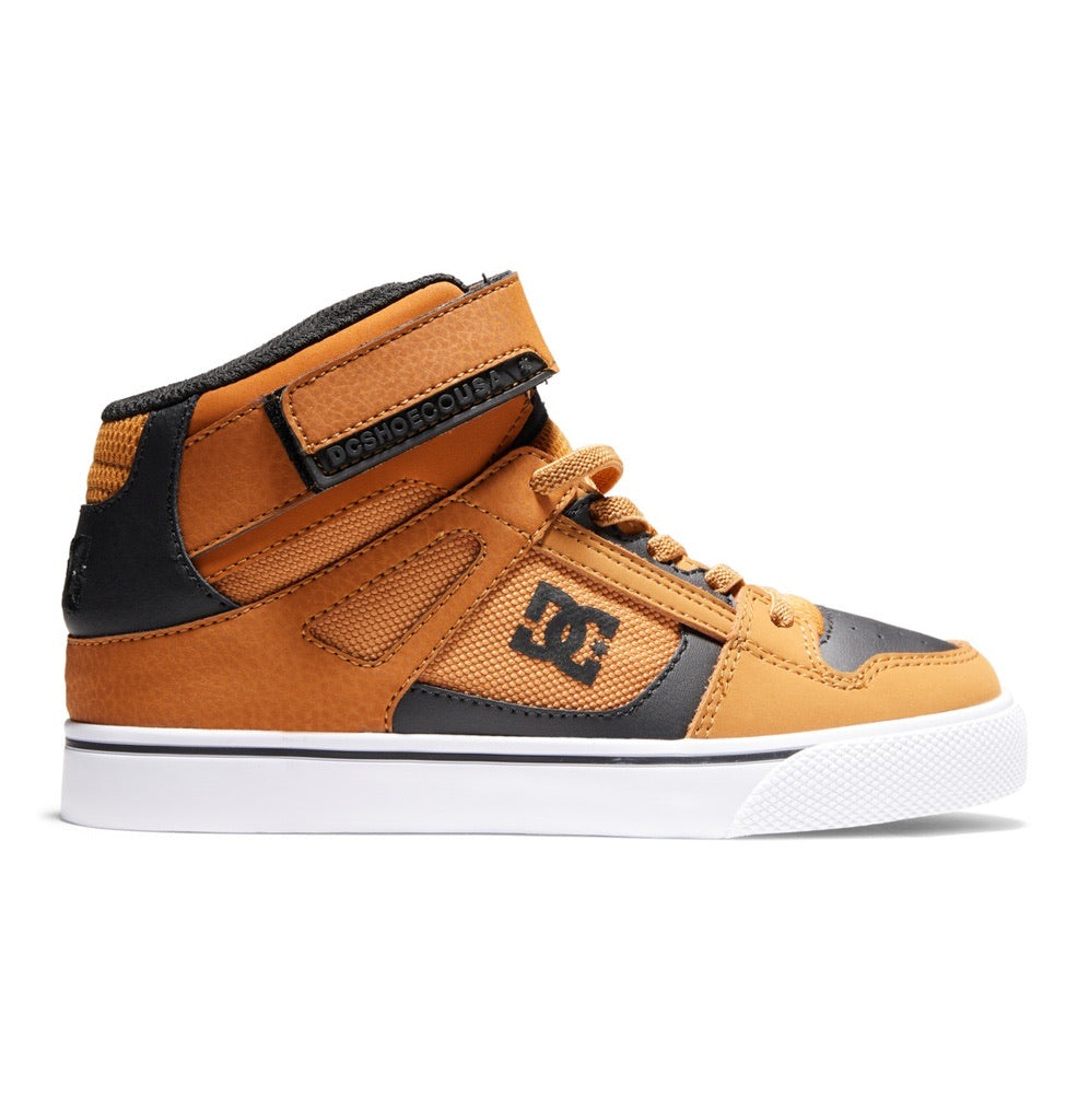 DC YOUTH PURE HIGH TOP EV WHEAT BLACK