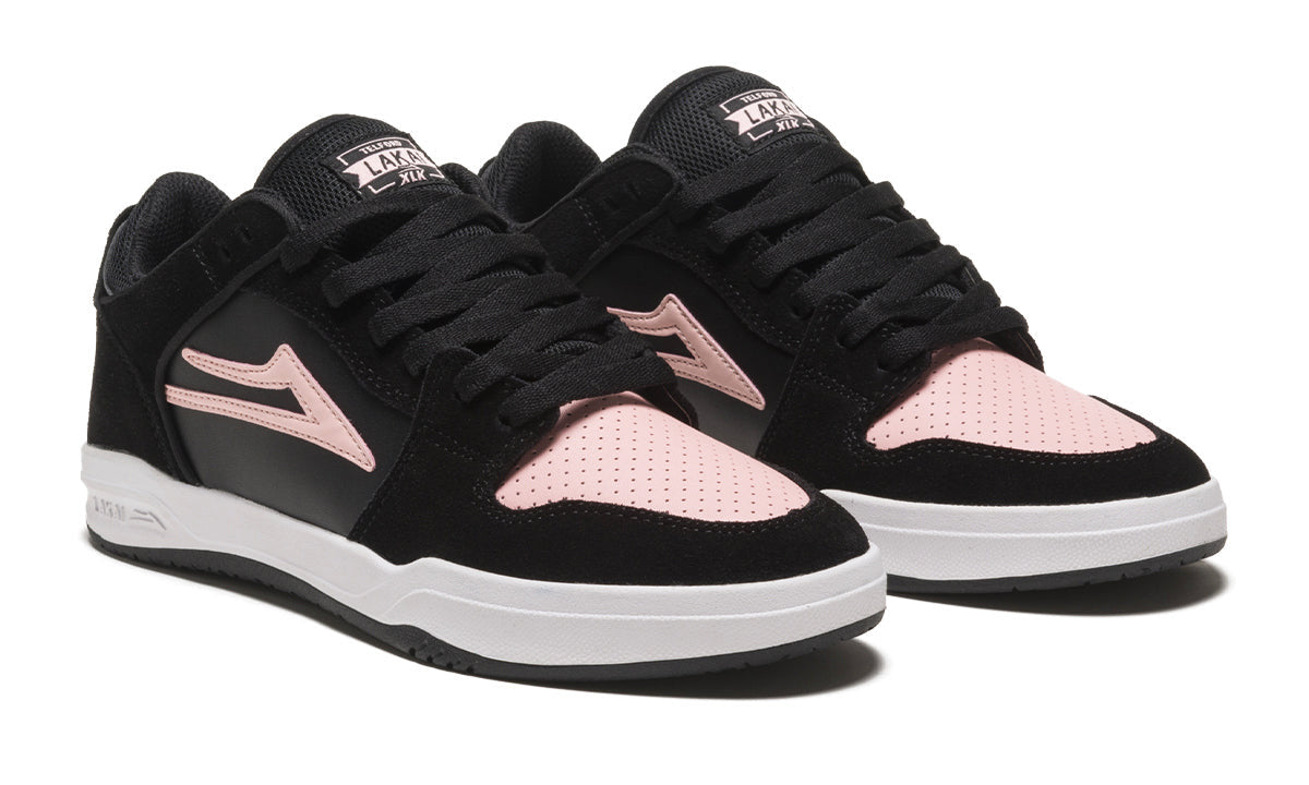 LAKAI TELFORD BAS SUÈDE NOIR/ROSE
