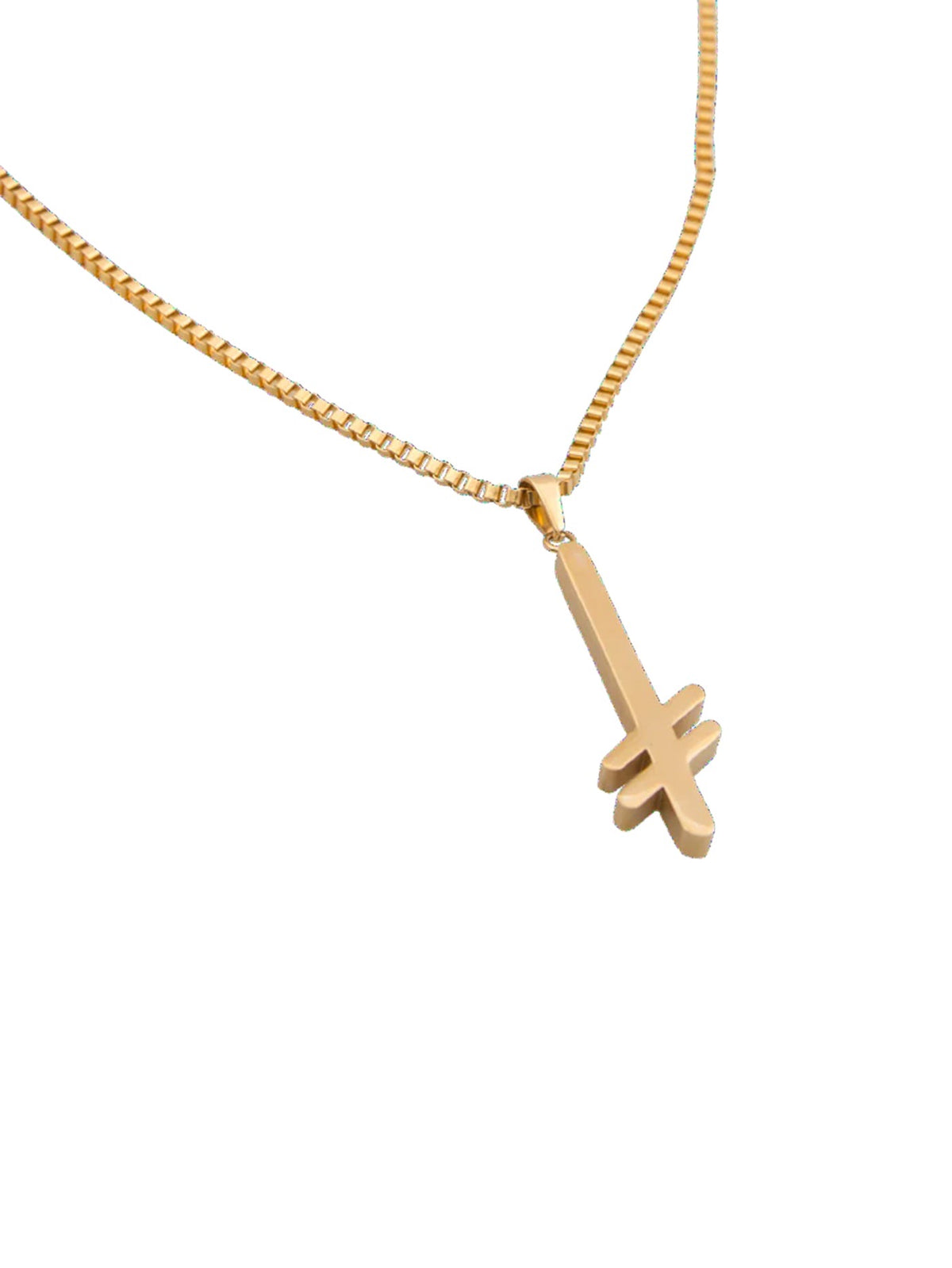 DEATHWISH GANG LOGO GOLD NECKLACE