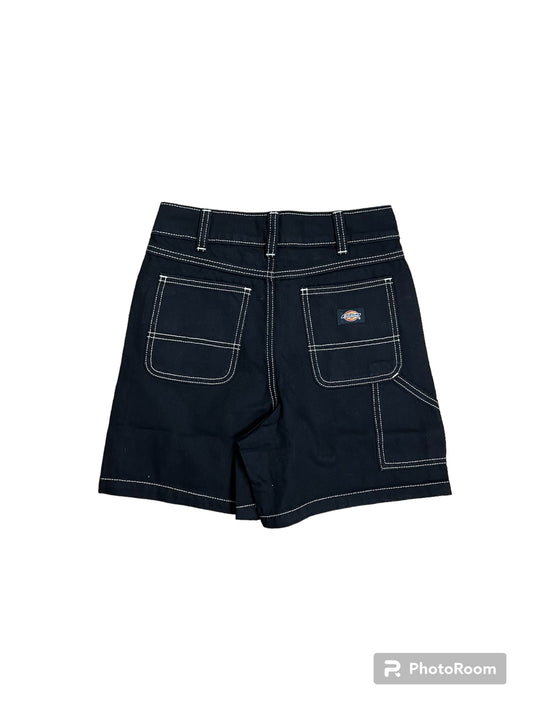 DICKIES WOMENS CARPENTER DENIM SHORT BLACK