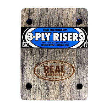 REAL SKATEBOARDS 3-PLY RISERS 1/8"